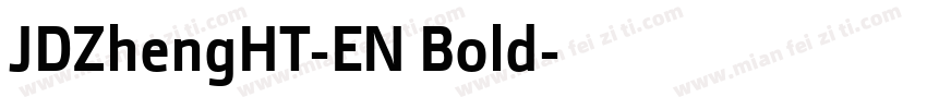 JDZhengHT-EN Bold字体转换